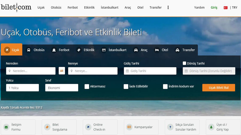 bilet.com müşteri hizmetleri